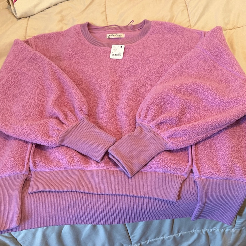 We The Free Lavender Fleece Pullover